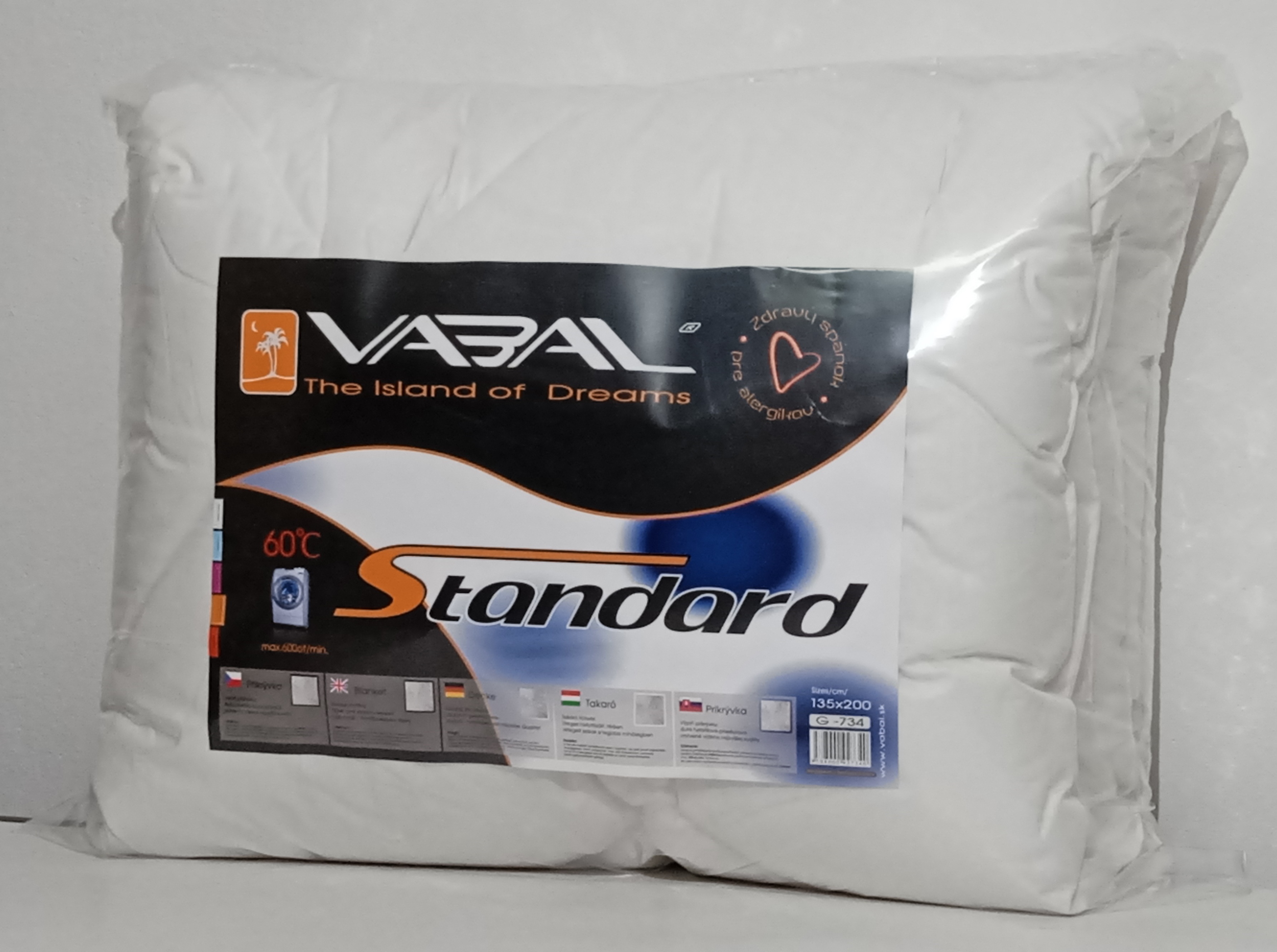 Paplón Standart 135x200, 1000g celoročný